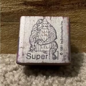 Vintage 1981 Super King Kong Rubber Stamp By Scholastic Inc.